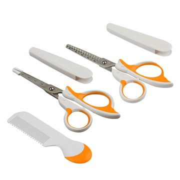 akachan honpo - 幼童理髮梳剪組-有刻度-日本製