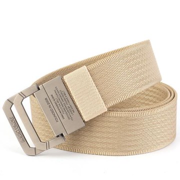 男士雙環扣帆布褲腰帶休閑皮帶日本工裝尼龍警軍款凡運動