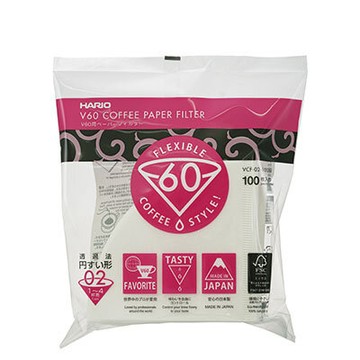 【台灣現貨⚡速發】Hario V60 錐形濾紙 100入 漂白 VCF-01-100 VCF-02-100手沖濾紙 正品