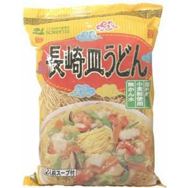 創健社 国内産小麦使用 無かん水 長崎皿うどん 2食入り ×4セット