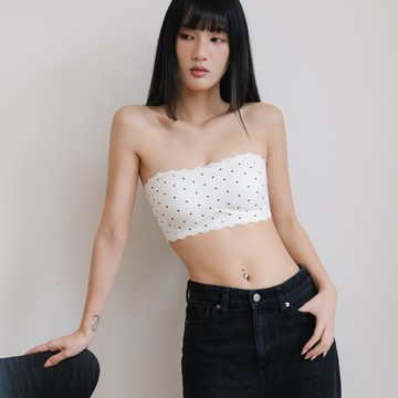 Angelic｜清新少女系平口防滑固定一片式襯墊無痕無鋼圈內衣