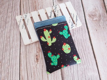 護理師 雙層工作筆袋 黑底仙人掌款