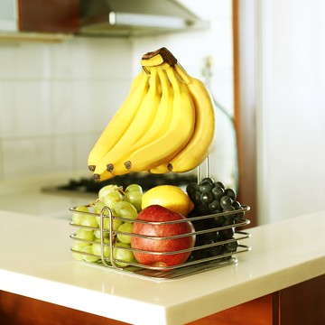 Stopia 香蕉多功能收納籃 銀色  1個  23 x 20 x 33.5cm