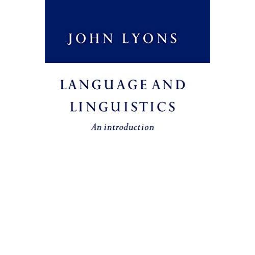 Language and Linguistics: An Introduction