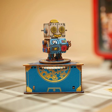 Jigzle 3D木拼圖 - 音樂盒: 經典機械人