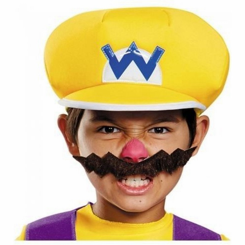 スーパーマリオ ワリオ 子供用 帽子 手袋 ひげ 仮装 3点セット 通販 Lineポイント最大0 5 Get Lineショッピング