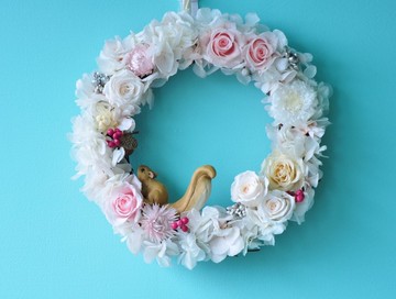 漫森態 不凋花手作花圈 壁掛花圈 花環