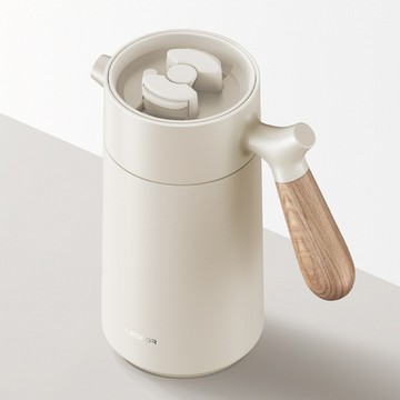 LEIDFOR｜法壓真空保溫咖啡壺950ml(L1006)-白