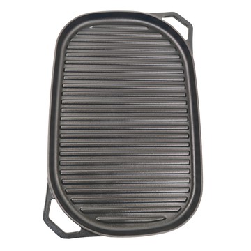 JMT 精品鑄鐵霧黑琺瑯橢圓形烤盤  39cm  1個