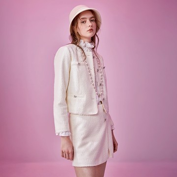 短身挺版小香風外套