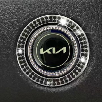 新起亞一鍵啟動裝飾貼 水鑽啟動貼PICANTO CARENS Stonic KIA K2 K4 K5 KX5車內按鈕鍵蓋