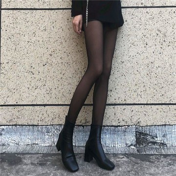 黑色加絨光腿神器🔥秋冬加厚假透肉連褲襪 黑絲襪外穿打底褲 女生黑色絲襪 一體假透肉褲襪 秋冬加絨連褲襪 黑色外穿絲襪