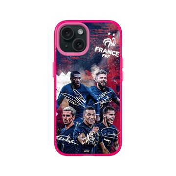 iPhone 15 Clear 粉漾桃 - FFF - France National team - Signatures 2
