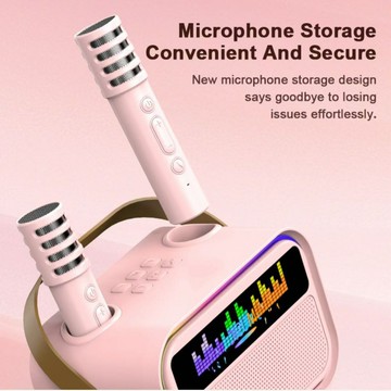 WK02跨境爆品藍牙K歌音箱無線唱歌麥克風兒童家用ktv廠家直銷【Snowbelle優選】