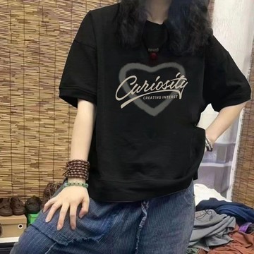 台灣出貨 大尺碼上衣 圓領t恤 大尺碼短袖 印花短袖 女生衣服 女短袖 女裝 短t 上衣 T恤女 韓版短袖 短袖 T恤