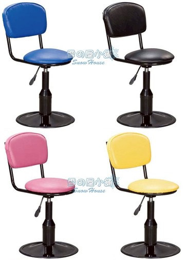 雪之屋 雅士烤黑雙圈吧台椅(氣壓升降/套管圓盤) X742-16~19