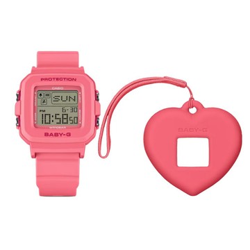 【CASIO 卡西歐】BABY-G+PLUS 系列 俏皮可愛 時尚趣味 趣味粉 BGD-10KH-4_39mm