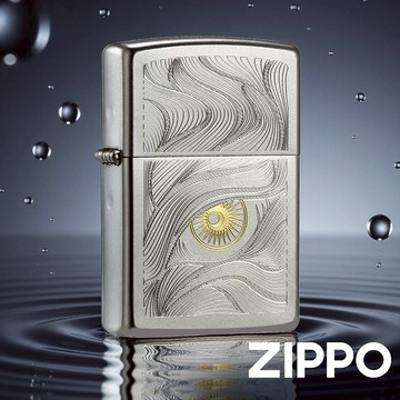 ZIPPO 鏡面秋水含睛防風打火機 高拋光鏡面 雷雕工藝 水波 眼睛 畫龍點睛 神秘 深邃 柔和 Z-151 終生保修