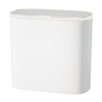 極簡智能感應壁掛夾縫兩用垃圾桶 14L 雪白色 揮手感應開蓋  30.5 x 28.5 x 15cm