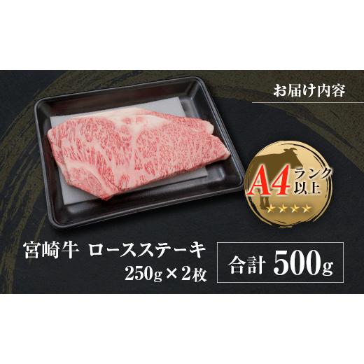 ふるさと納税 宮崎県 ◆宮崎牛ロースステーキ(合計500g)