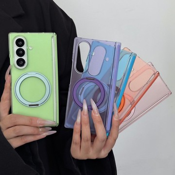 透色雙中軸 一體支架 三星 Z Fold 8 7 4 5 6 fold6 fold5 fold7 手機殼 超薄 保護套
