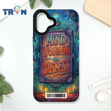 TRON iPhone 16 PLUS 少管閒事 防摔太空載具殼 透白 軟硬 手機殼