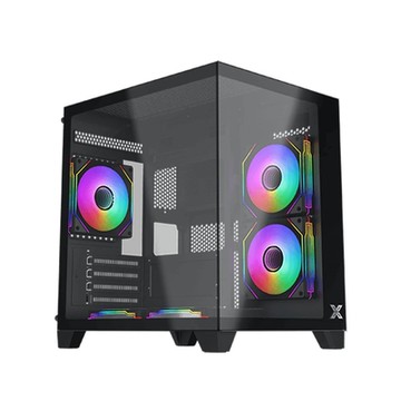 Xigmatek富鈞 AQUA M NANO 炫彩固光 M-ATX 海景房機殼