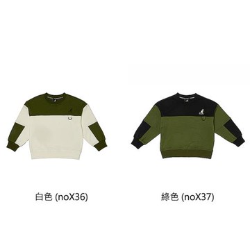 KANGOL 長袖上衣 拼接T恤 童裝 中性款 64561004