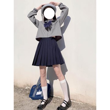 東京歲時記原創正版JK制服基礎款素色百褶裙短裙黑半裙紺色半身裙