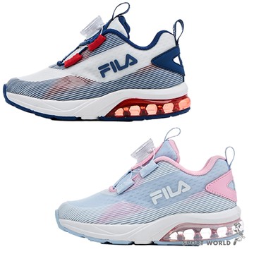 FILA 慢跑鞋 中童鞋 旋鈕 氣墊 藍白紅/粉藍【運動世界】2-J826Z-123/2-J826Z-351