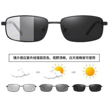 男變色墨鏡開車太陽鏡小方框偏光眼鏡可配近視1226駕駛鏡防紫外線