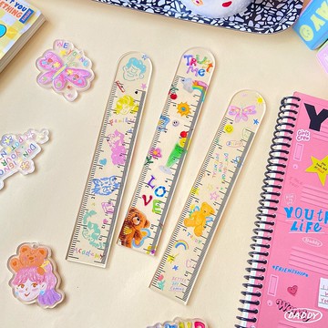 Daddy Ruler 透明尺 3款最新可愛獨特設計