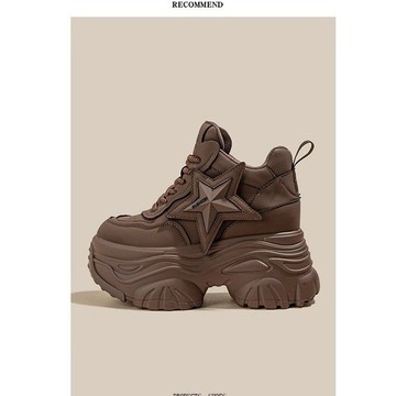 🔥台灣出貨🔥老爹鞋厚底老爹鞋女款單鞋運動休閒小個子顯高早鞋子內增高女鞋7cm厚底鞋