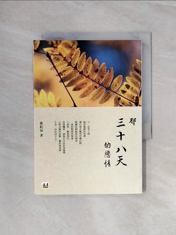 【書寶二手書T2／一般小說_WAB】那三十八天的戀情_徐鈺晶