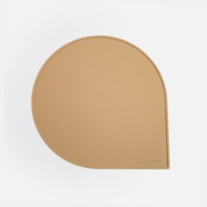 韓國Casa Muutti水滴型矽膠餐墊-棕