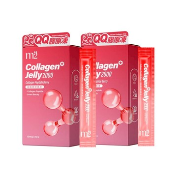 首購限定｜APP獨賣【m2美度】超能膠原莓果果凍 買1送1組(10入/2盒) -限購1組