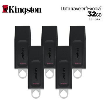 【商品下架】【Kingston 金士頓】DataTraveler Exodia USB3.2 32GB 隨身碟-5入
