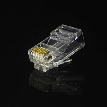 鍍金三叉水晶頭 8P8C RJ45 Cat 5 STP FTP 路線 接頭【DD305-232】  123便利屋