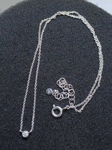 锆石銀項鏈