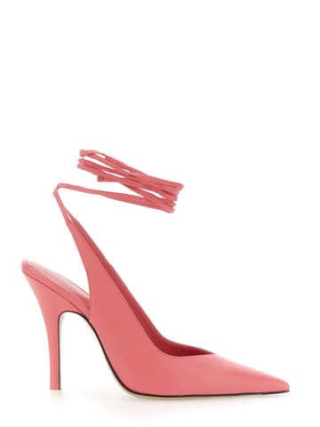 The Attico Venus Leather Slingback Pumps