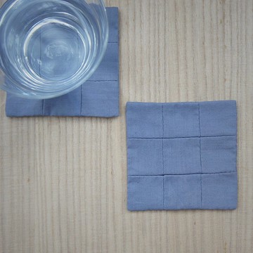 手工杯墊“SQUARE square”灰色