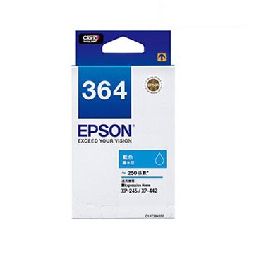EPSON 藍色原廠墨水匣 / 盒 T364250 NO.364｜領券最高折$220