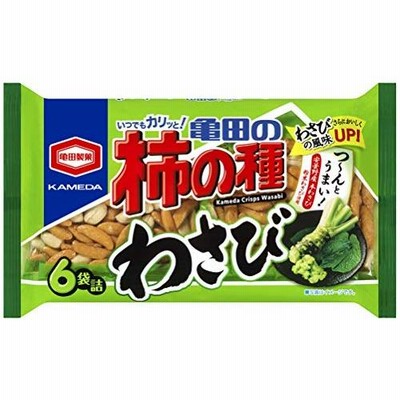 亀田製菓 亀田の柿の種わさび6袋詰 182g×12袋