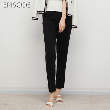 EPISODE - 簡約舒適俐落百搭窄腳西裝長褲E30491（黑）
