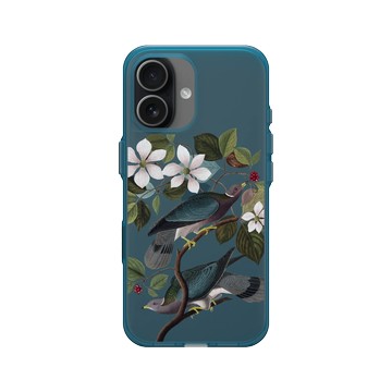 iPhone 17 Clear (相機按鈕) 夜幕藍 - The British Library - 美洲鳥譜 ‧ 帶尾原鴿