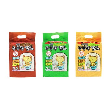 豆腐砂 【韓國豆腐貓】豆腐貓砂7L真空包 x3包(原味/綠茶/咖啡)