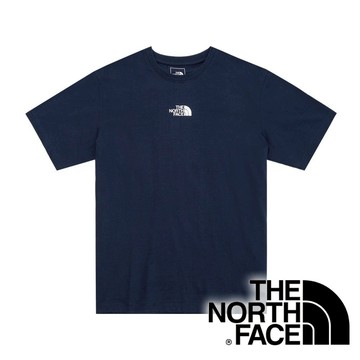 【THE NORTH FACE 美國】男圓領短袖棉T恤『海軍藍』NF0A81NA 戶外 露營 登山 休閒 上衣 短袖