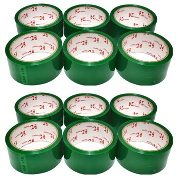 3K牌 彩色封箱膠帶 48mm 50y 0.043 6捲  綠色  2組