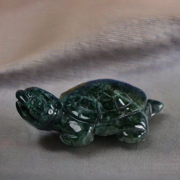 【吉祥‧長壽】老花青翡翠烏龜擺飾 | 天然緬甸玉翡翠A貨 | 送禮