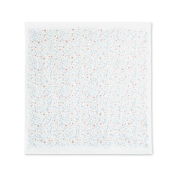 小兔叢林有機棉三層紗大方巾蓋被-藍